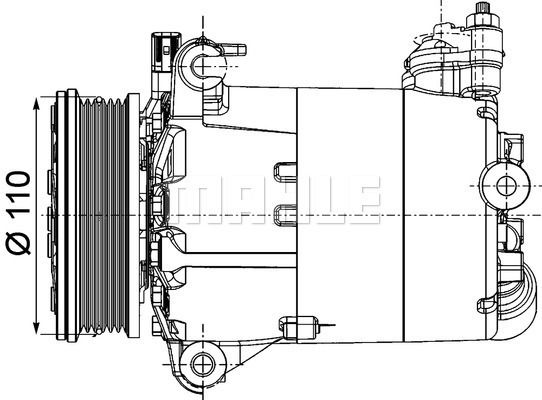 ACP1357000P MAHLE Компрессор, кондиционер