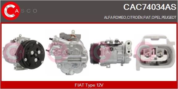 CAC74034AS CASCO Компрессор, кондиционер