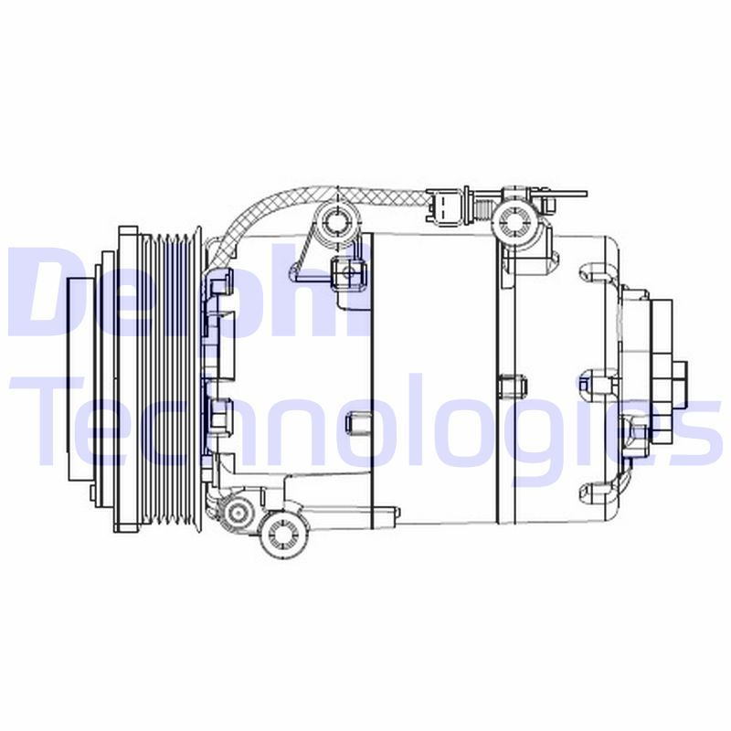 CS20358 DELPHI Компрессор, кондиционер