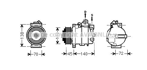 MSK561 PRASCO Компрессор, кондиционер