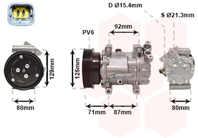 4300K401 VAN WEZEL Компрессор, кондиционер