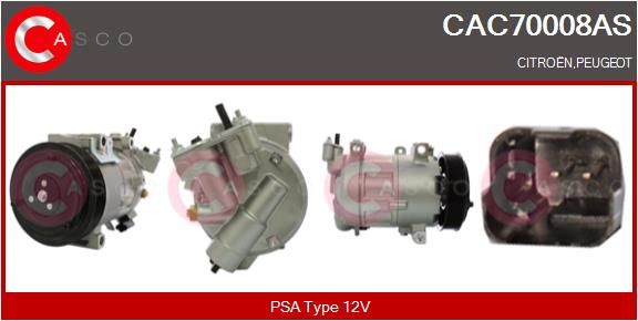 CAC70008AS CASCO Компрессор, кондиционер