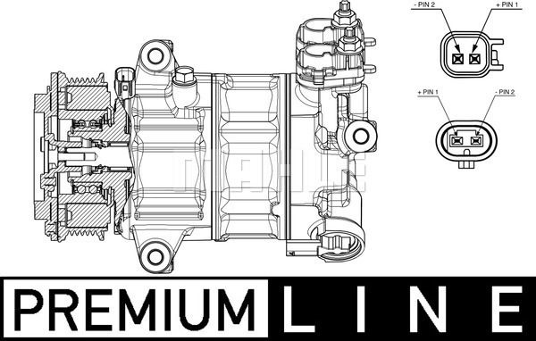 ACP654000P MAHLE Компрессор, кондиционер