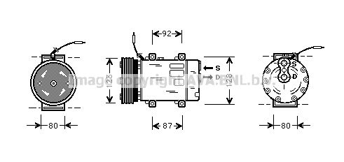 RTK243 PRASCO Компрессор, кондиционер