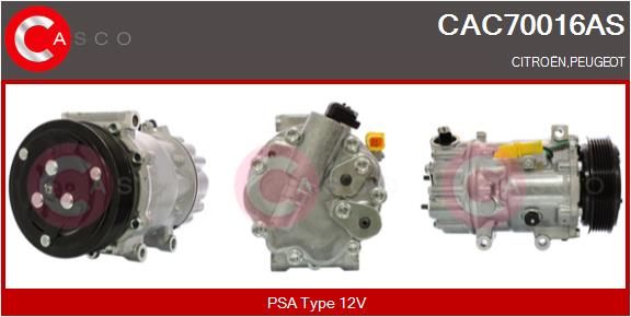 CAC70016AS CASCO Компрессор, кондиционер