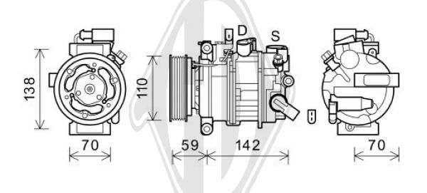 DCK1694 DIEDERICHS Компрессор, кондиционер