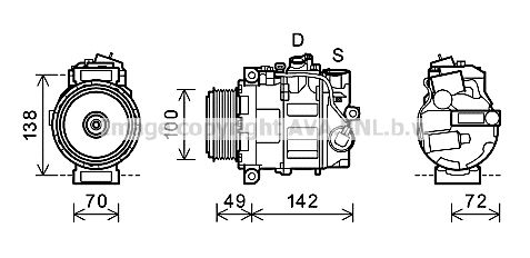 MSK602 PRASCO Компрессор, кондиционер