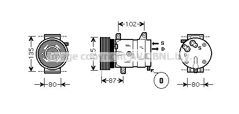 RTK311 PRASCO Компрессор, кондиционер