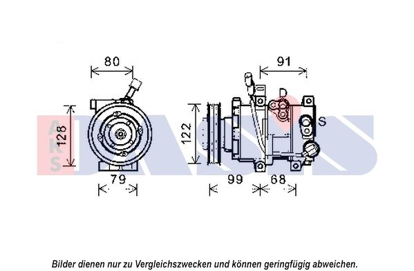 852572N AKS DASIS Компрессор, кондиционер
