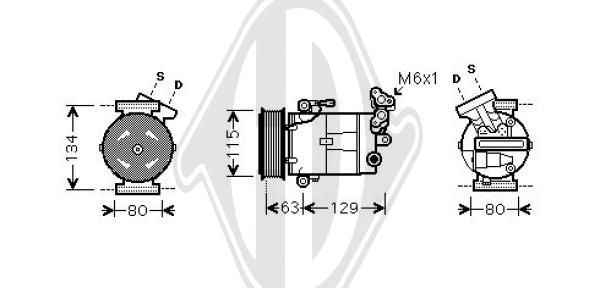DCK1489 DIEDERICHS Компрессор, кондиционер