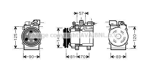 HYK139 PRASCO Компрессор, кондиционер