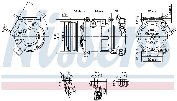 890599 NISSENS Компрессор, кондиционер