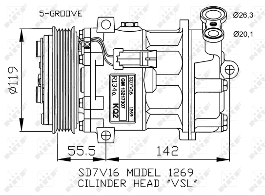 WG2159641 WILMINK GROUP Компрессор, кондиционер