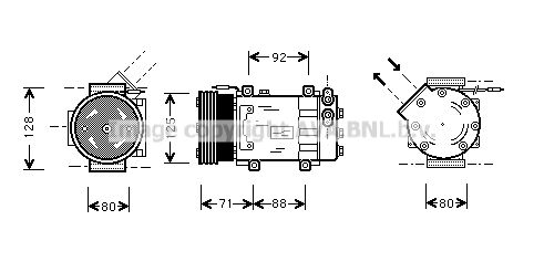 RTK127 PRASCO Компрессор, кондиционер