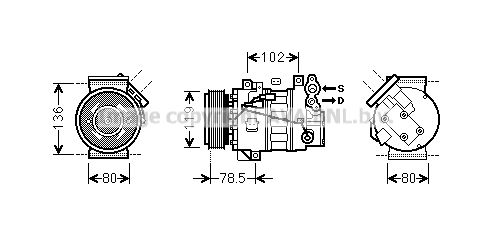 RTK620 PRASCO Компрессор, кондиционер