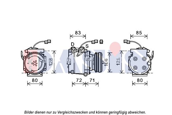 852663N AKS DASIS Компрессор, кондиционер