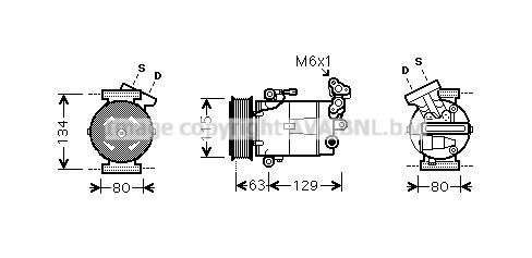 DNK334 PRASCO Компрессор, кондиционер