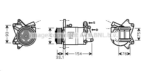 DNK321 PRASCO Компрессор, кондиционер