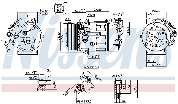 890210 NISSENS Компрессор, кондиционер