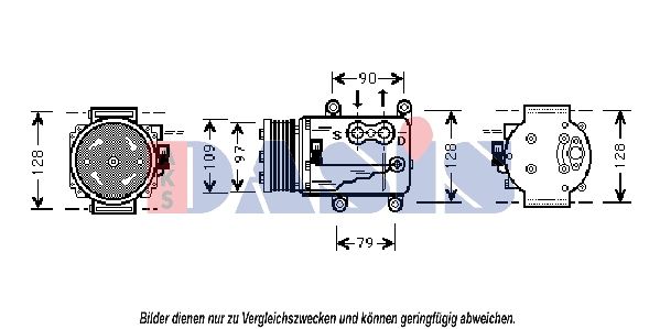853160N AKS DASIS Компрессор, кондиционер