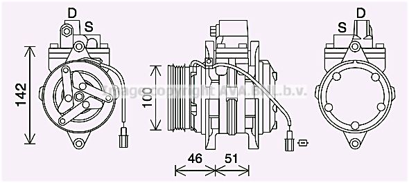 SZK152 AVA QUALITY COOLING Компрессор, кондиционер