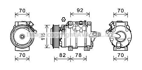 SUK112 PRASCO Компрессор, кондиционер