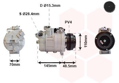 0600K309 VAN WEZEL Компрессор, кондиционер