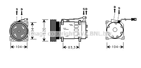 CNK175 PRASCO Компрессор, кондиционер