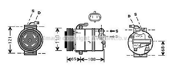 OLK317 AVA QUALITY COOLING Компрессор, кондиционер