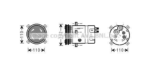 DWAK019 AVA QUALITY COOLING Компрессор, кондиционер