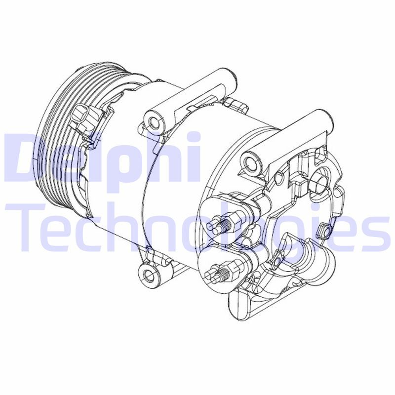 CS20324 DELPHI Компрессор, кондиционер