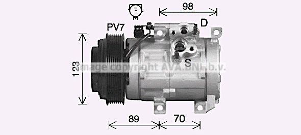 HYK591 AVA QUALITY COOLING Компрессор, кондиционер