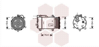 5800K170 VAN WEZEL Компрессор, кондиционер