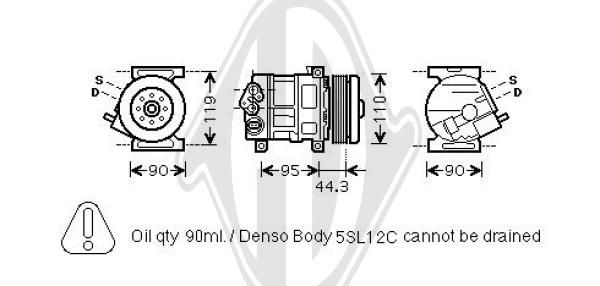 DCK1217 DIEDERICHS Компрессор, кондиционер