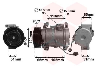 2500K289 VAN WEZEL Компрессор, кондиционер