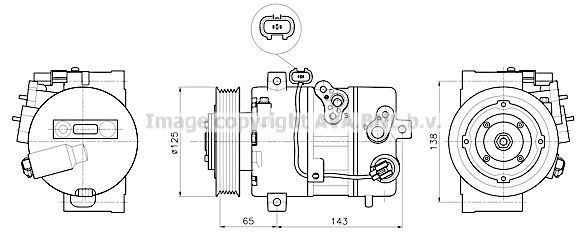 KAAK345 AVA QUALITY COOLING Компрессор, кондиционер