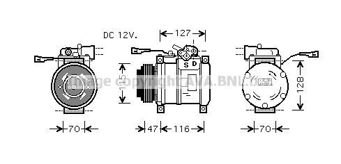 IVK076 AVA QUALITY COOLING Компрессор, кондиционер