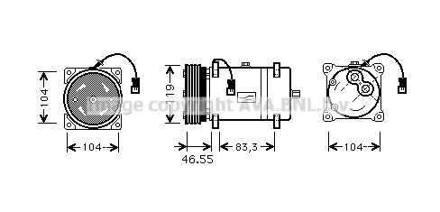 CNK161 PRASCO Компрессор, кондиционер