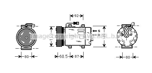 VOK101 AVA QUALITY COOLING Компрессор, кондиционер