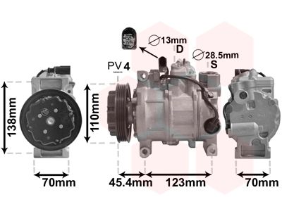 0300K261 VAN WEZEL Компрессор, кондиционер