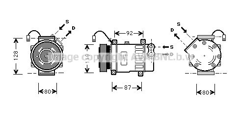 CNK217 AVA QUALITY COOLING Компрессор, кондиционер