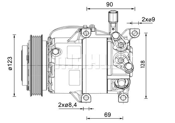 ACP1459000P MAHLE Компрессор, кондиционер