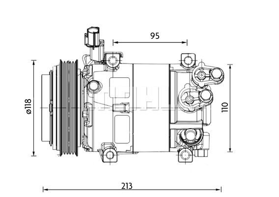 ACP1468000P MAHLE Компрессор, кондиционер