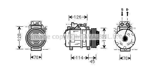 MSK278 PRASCO Компрессор, кондиционер