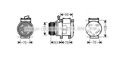 KAAK173 AVA QUALITY COOLING Компрессор, кондиционер