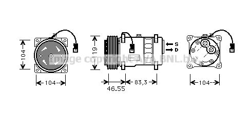 CNK019 PRASCO Компрессор, кондиционер