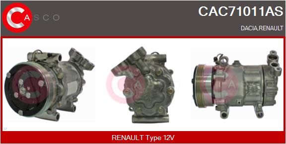 CAC71011AS CASCO Компрессор, кондиционер
