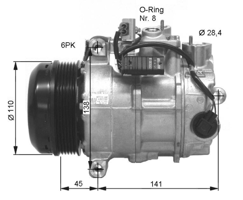 WG2159506 WILMINK GROUP Компрессор, кондиционер