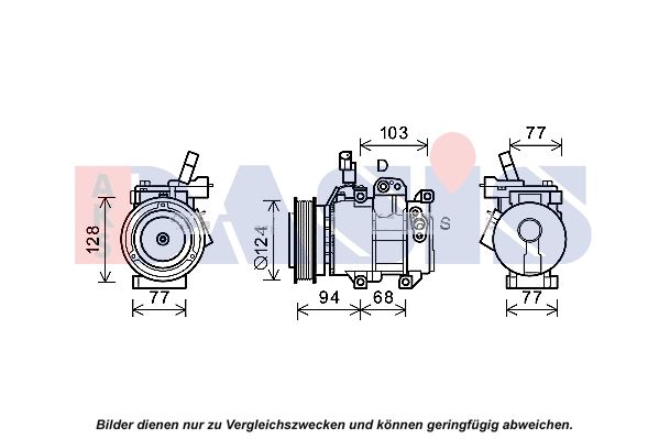 852813N AKS DASIS Компрессор, кондиционер