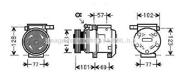 KAAK146 AVA QUALITY COOLING Компрессор, кондиционер